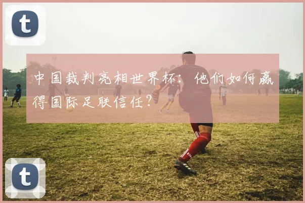 中国裁判亮相世界杯：他们如何赢得国际足联信任？